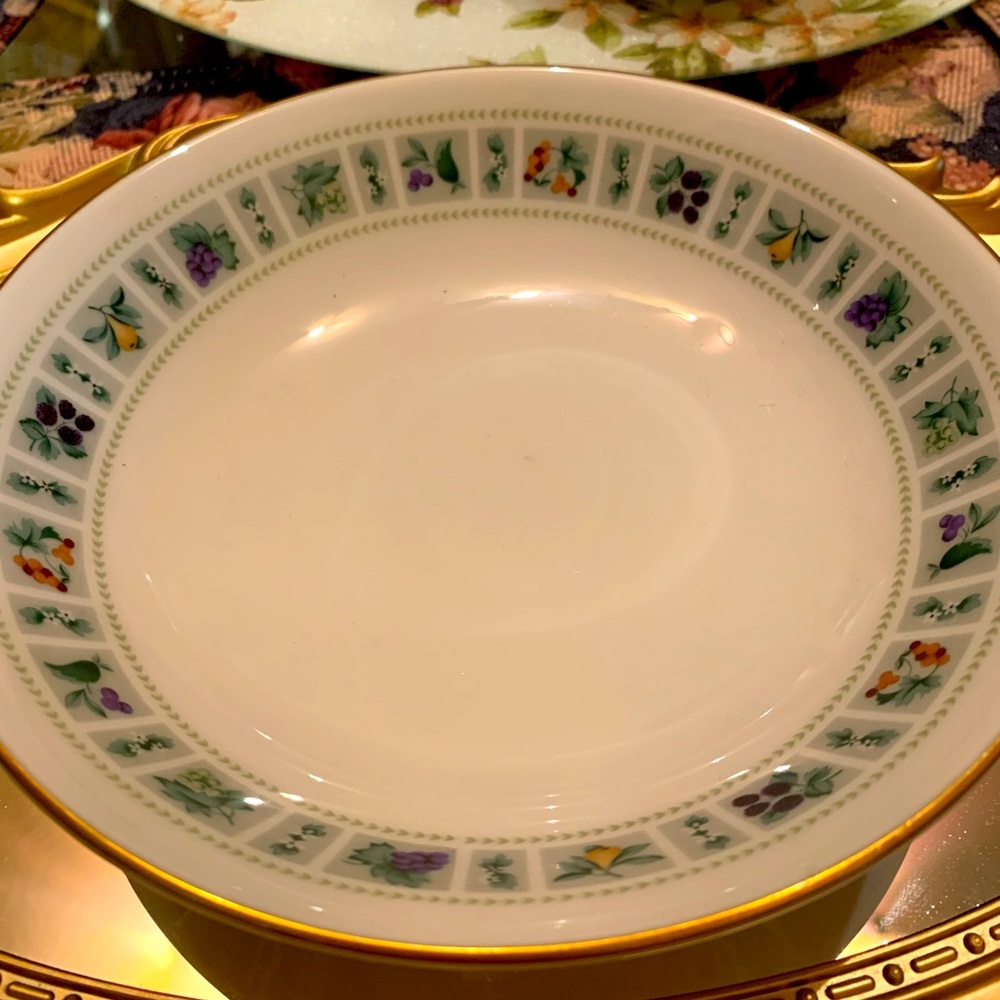 Royal Doulton Set of “8” Coupe Cereal Bowls “ TAPESTRY” Pattern.
